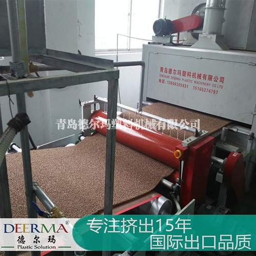 南宁PVC喷丝地毯生产线的工艺介绍